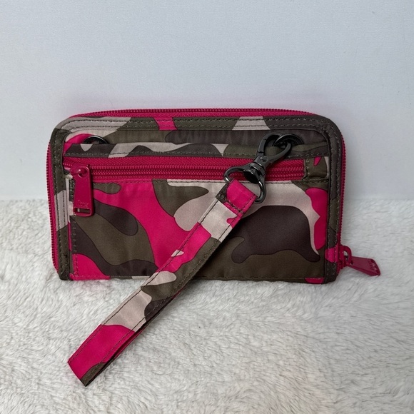LUG Pink & Olive Camo Wristlet Wallet - Picture 3 of 6